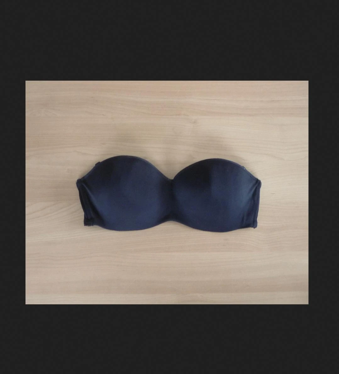 Zwarte bandeau strapless BH beha Maat 70B